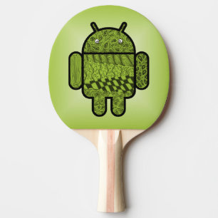 Raquete De Ping Pong Caráter de porta de Paisley para Android™