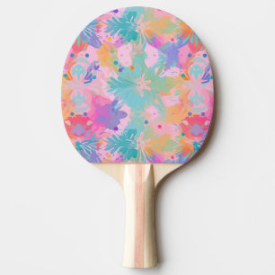 Raquete De Ping Pong Carimbo Corpo Corante Cor-de-Rosa-Arco-Íris-Íris P