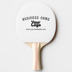 Raquete De Ping Pong Carregar logotipo preto e branco retrormoderno (ed