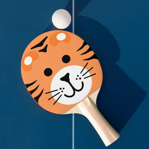 Raquete De Ping Pong Cartografia de Cute Tiger Wild One Jungle Safari K