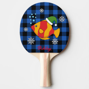 Raquete De Ping Pong Cartografia de Peixes Tropicais Blue Buffalo Per