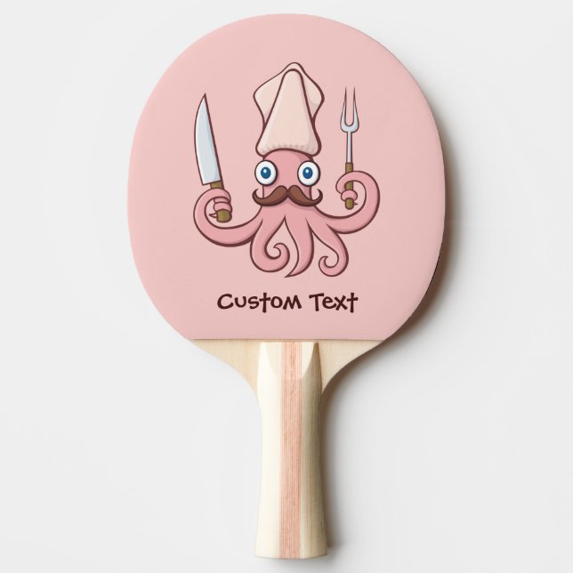 Raquete De Ping Pong Cartoon Chef Lula (Frente)