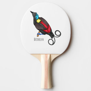 Raquete De Ping Pong cartoon do pássaro-de-paraíso de Wilson