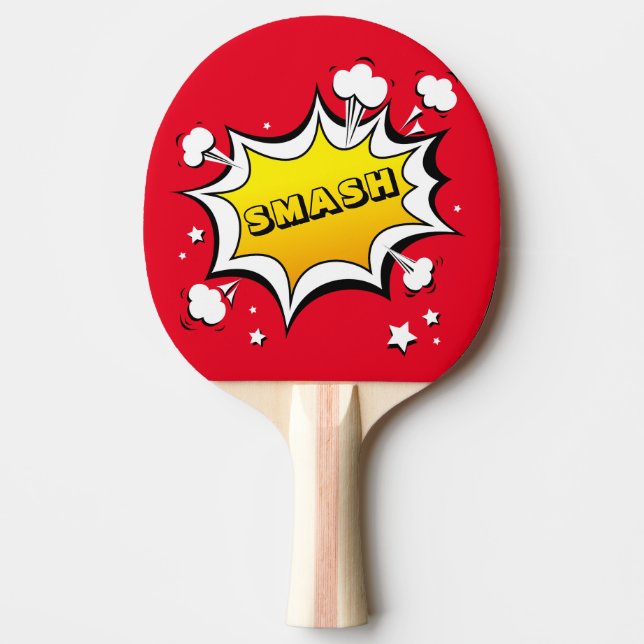 Raquete De Ping Pong Cartoon OOPS E ESBORRACHAR  (Frente)