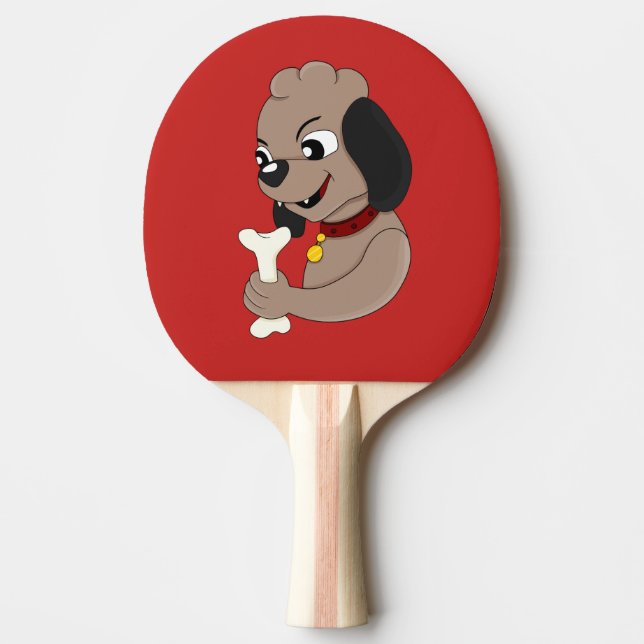 Raquete De Ping Pong Cartoon pingue-pongue voador (Frente)