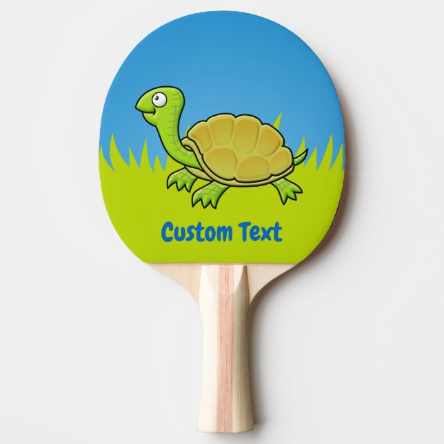 Raquete De Ping Pong Cartoon Turtle (Frente)