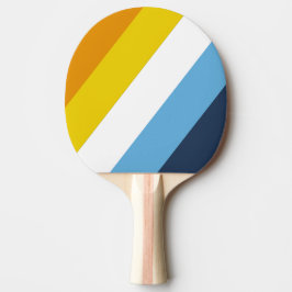 Raquete De Ping Pong Carvão Crepuscular Listrado Ousado
