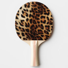 Raquete De Ping Pong Castanho-Leopardo