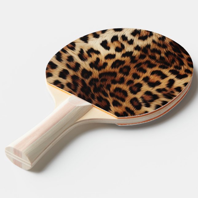 Raquete De Ping Pong Castanho-Leopardo (Frente inclinada)