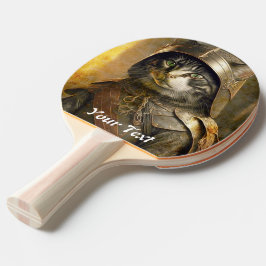 Raquete De Ping Pong Cat Samurai. Personalize.
