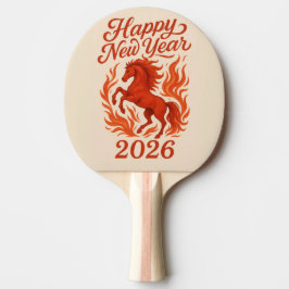 Raquete De Ping Pong Cavalo Vermelho 2026