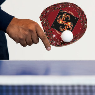 Raquete De Ping Pong Celestial Galáctico: Precisão Focada e Gratidão