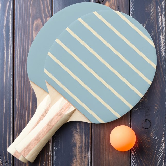Raquete De Ping Pong Céu Claro Listrado e Sólido (Criador carregado)