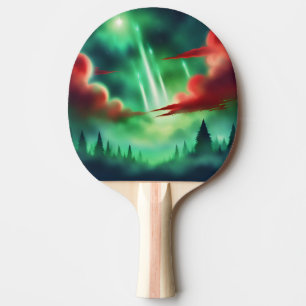 Raquete De Ping Pong céu verde