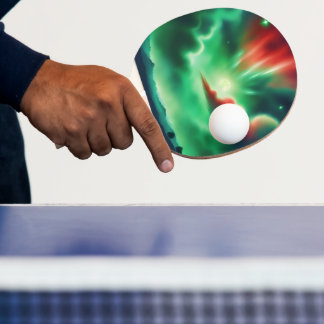 Raquete De Ping Pong céu verde