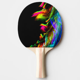 Raquete De Ping Pong Chamas Neon das Luzes das Ravernas e do Partido
