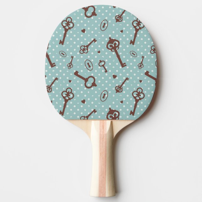 Raquete De Ping Pong Chaves retros dos namorados (Frente)