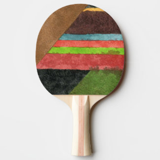 Raquete De Ping Pong 'Chevrons' Desenho Abstrato Ping Pong Paddle