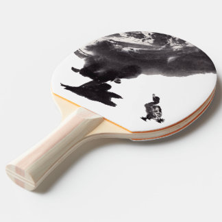 Raquete De Ping Pong Chinesische Tuschekunst   mit Entenmotiv