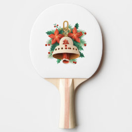 Raquete De Ping Pong Christmas Bell