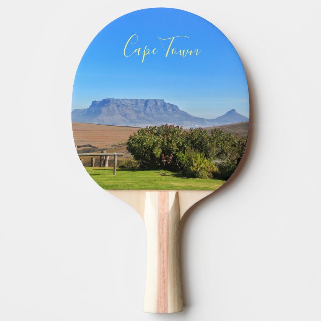 Raquete De Ping Pong Cidade do Cabo África do Sul ZA Mesa Montanha Vist (Frente)