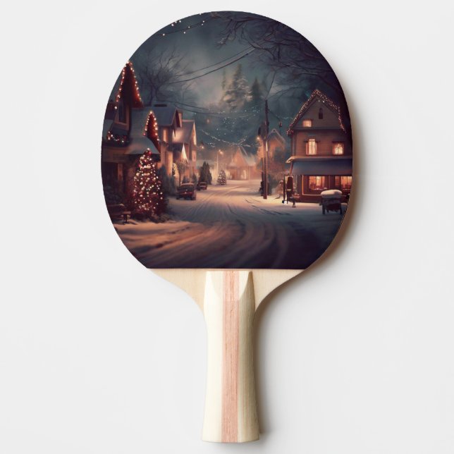 Raquete De Ping Pong Cidade Pequena de Natal (3) (Frente)