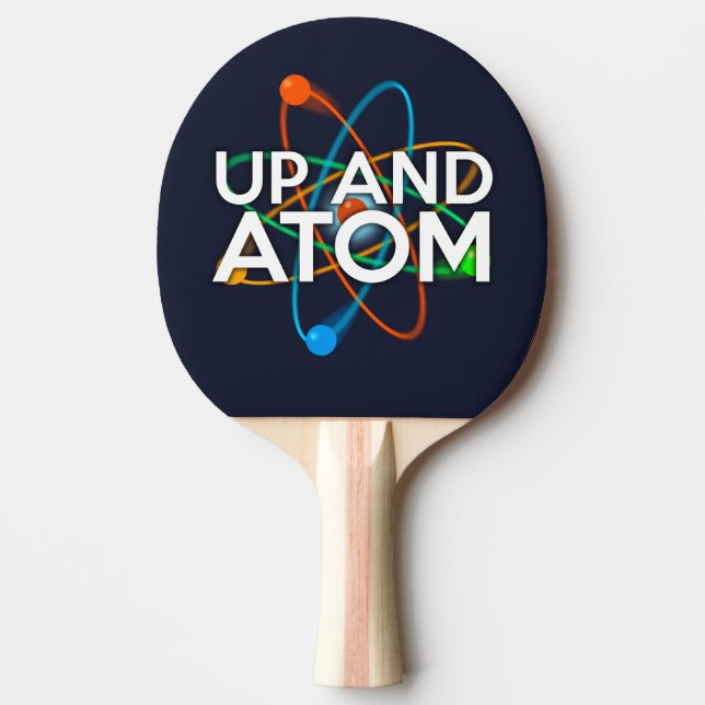 Raquete De Ping Pong Ciência UP AND ATOM (Frente)