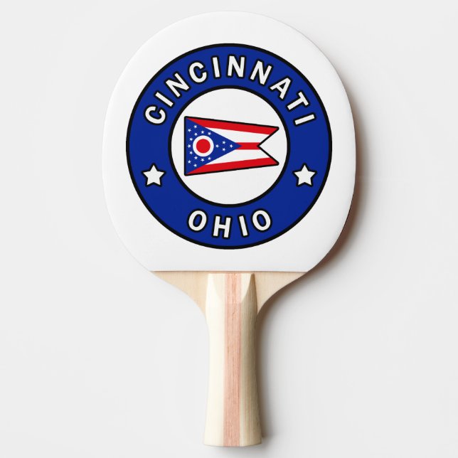 Raquete De Ping Pong Cincinnati Ohio (Frente)