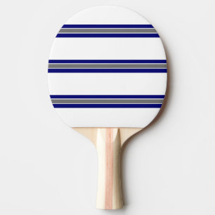 Raquete De Ping Pong Cinza azul e Design branco