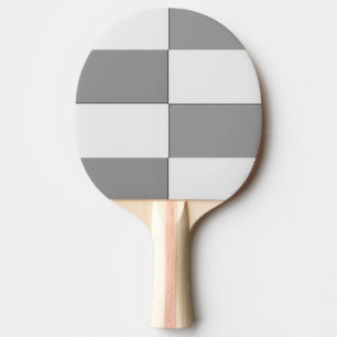 Raquete De Ping Pong CINZA e conselho branco de xadrez