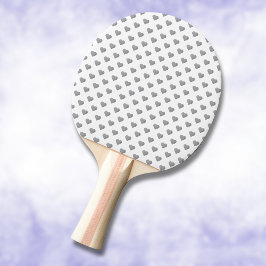 Raquete De Ping Pong Cinzas Concretas Simétricas em Branco