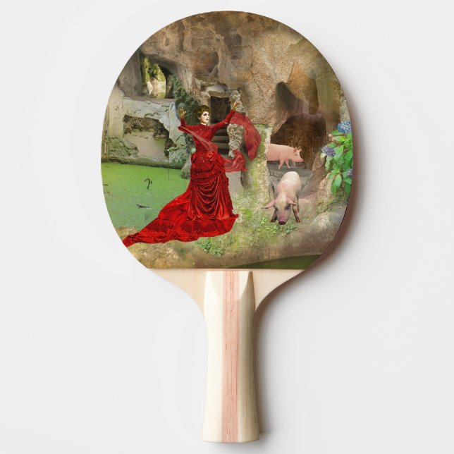 Raquete De Ping Pong Circe na Quinta da Regaleira (Frente)