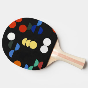 Raquete De Ping Pong Círculos e Semicírculos Sophie Taeuber-Arp