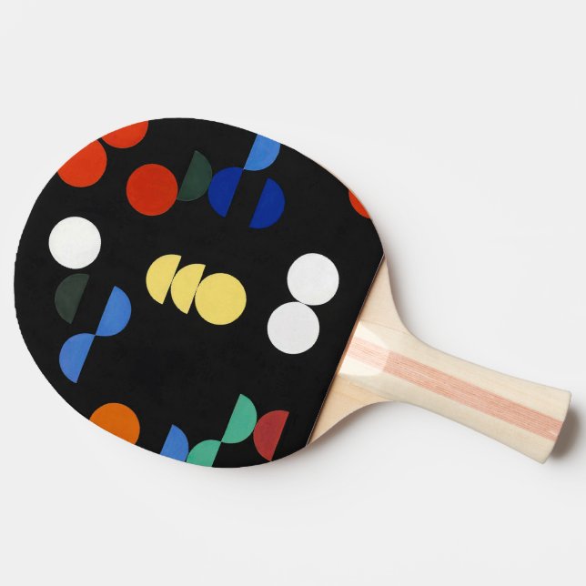 Raquete De Ping Pong Círculos e Semicírculos | Sophie Taeuber-Arp | (Lateral)