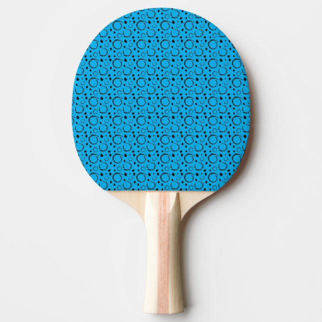Raquete De Ping Pong Círculos + Pontos (Frente)
