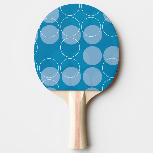 Raquete De Ping Pong Círculos retros (Frente)