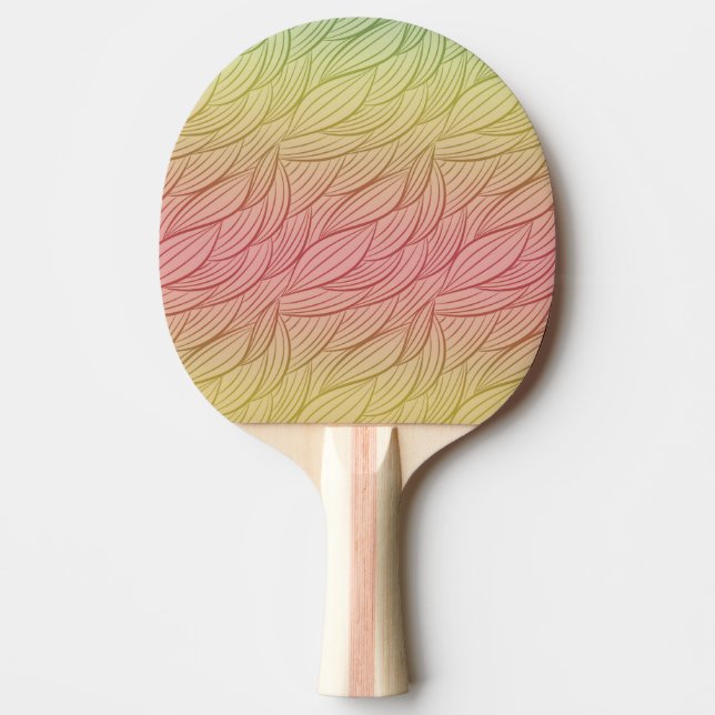 Raquete De Ping Pong Citrus Punch Ombre Abstrato (Frente)