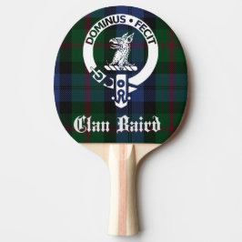 Raquete De Ping Pong Clan Baird Crest Crachá e Tartan