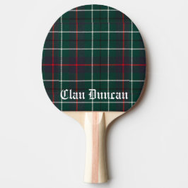 Raquete De Ping Pong Clan Duncan Tartan Personalizável