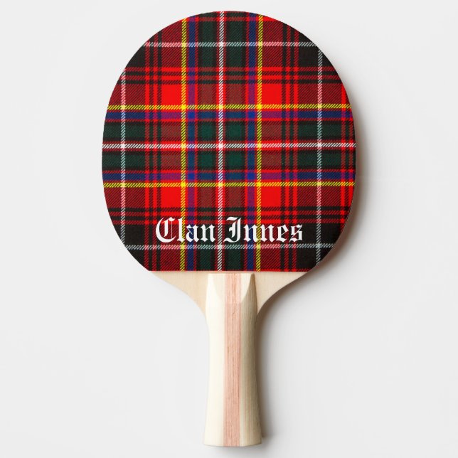 Raquete De Ping Pong Clan Innes Tartan (Frente)