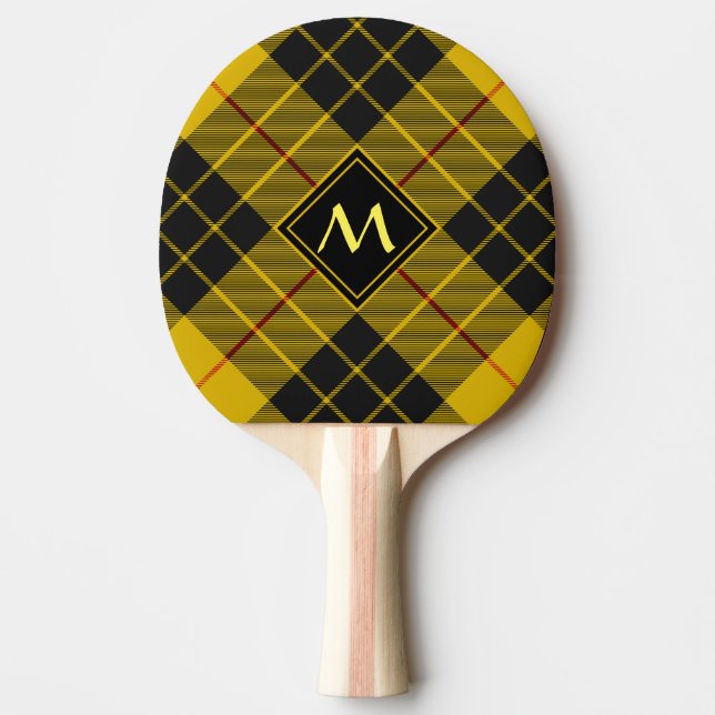 Raquete De Ping Pong Clan Macleod de Lewis Tartan (Frente)