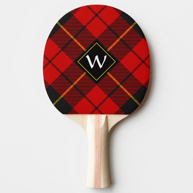 Raquete De Ping Pong Clan Wallace Tartan Ping Pong Paddle (Frente)