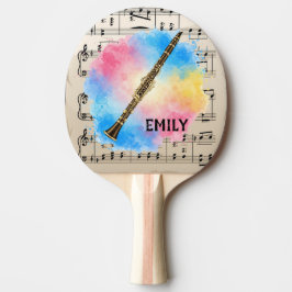 Raquete De Ping Pong Clarinet Harmony: Cores d'água coloridas