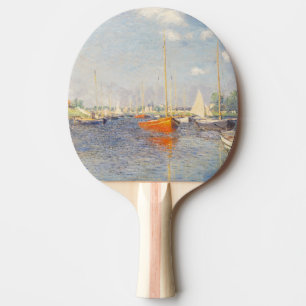 Raquete De Ping Pong Claude Monet. Barcos Vermelhos, Argenteuil