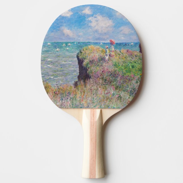 Raquete De Ping Pong Claude Monet - Cliff Walk em Pourville (Frente)