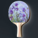 Raquete De Ping Pong Claude Monet - Lilac Irises / Iris Mauves<br><div class="desc">Lilac Irises / Iris Mauves - Claude Monet,  1914-1917</div>