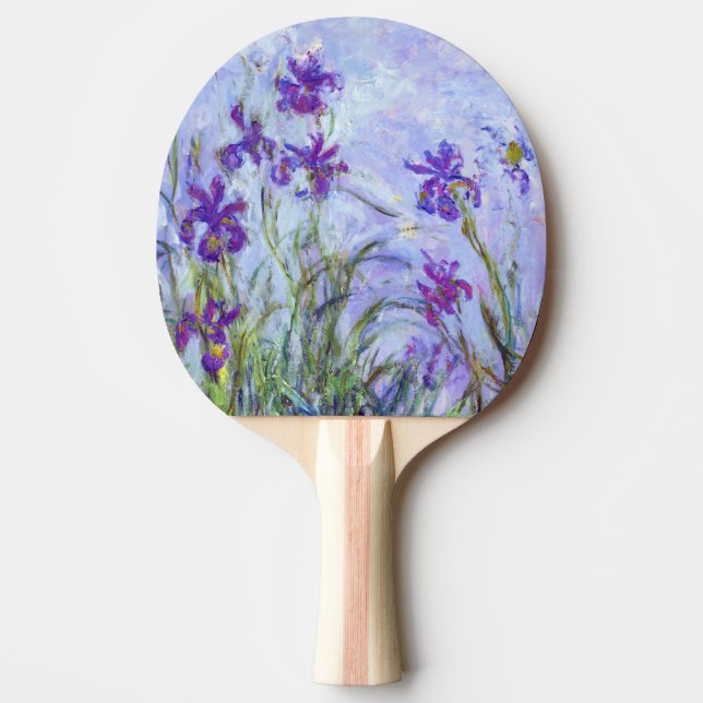 Raquete De Ping Pong Claude Monet - Lilac Irises / Iris Mauves (Frente)