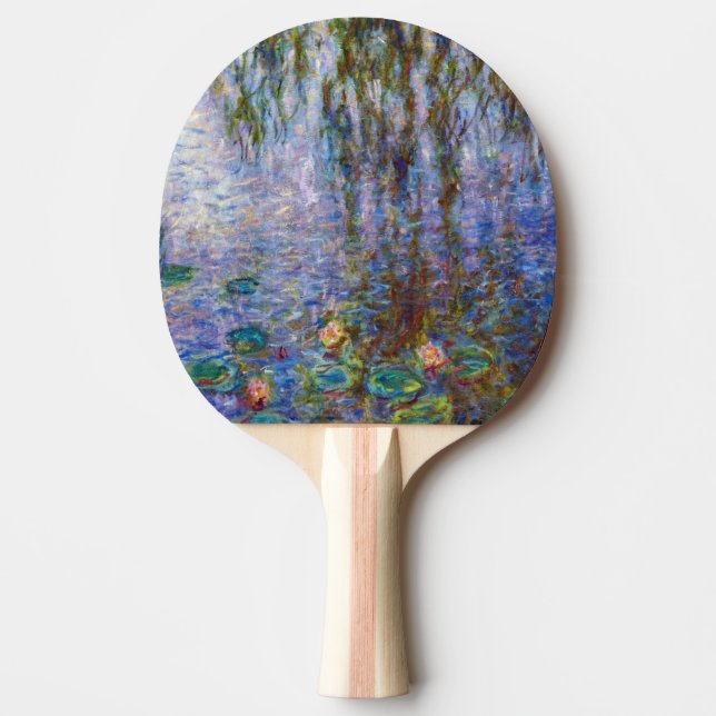 Raquete De Ping Pong Claude Monet - Lírios Hídricos (Frente)