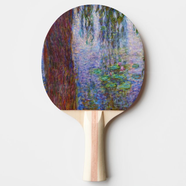 Raquete De Ping Pong Claude Monet - Lírios Hídricos (Frente)