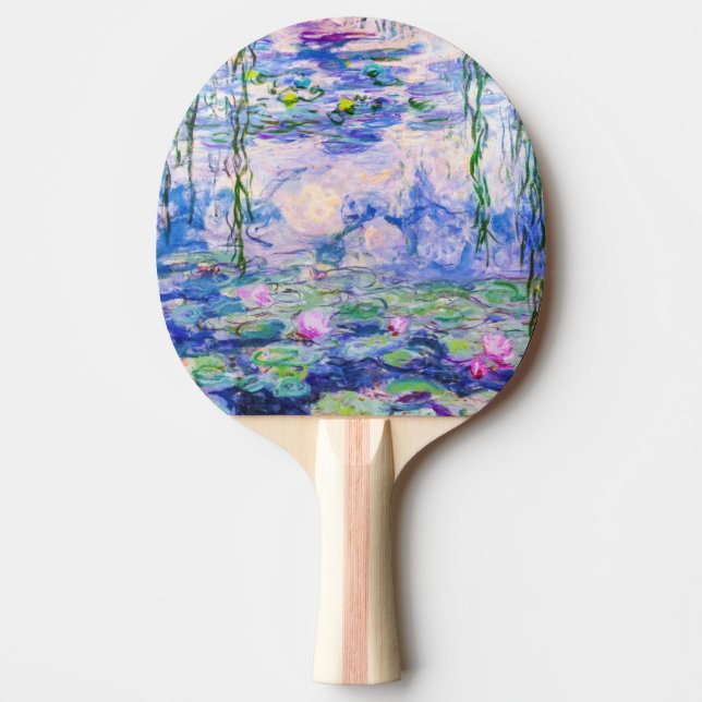 Raquete De Ping Pong Claude Monet - Lírios/Ninfas 1919 (Frente)
